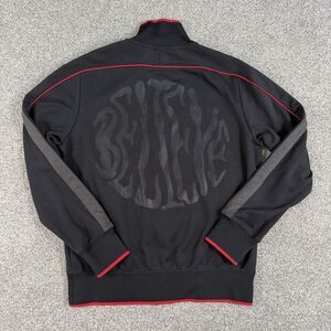 Nike Manchester United Soccer Football Track Jacket Full Zip Black Size Medium